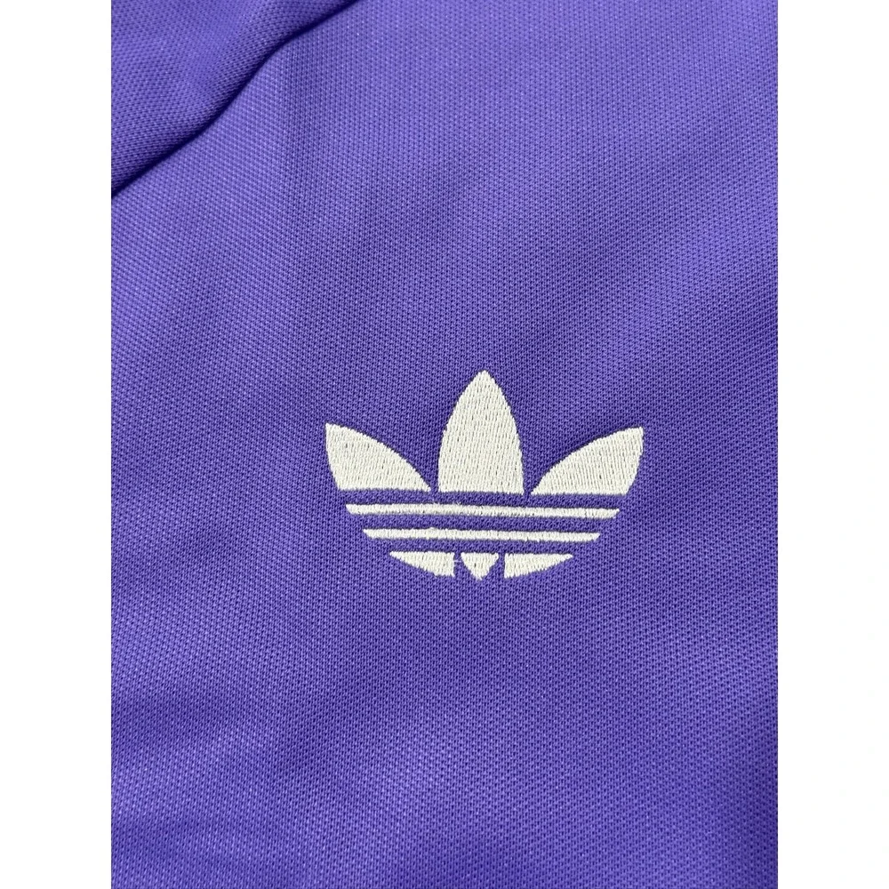 Adidas Real Madrid Lifestyler Track Jacket Men's 2XL Purple White KC7790 Soccer
